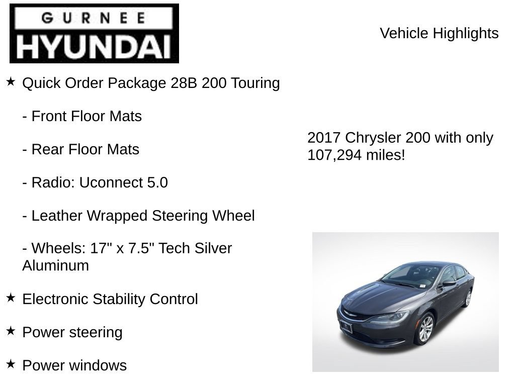 Used 2017 Chrysler 200 LX FWD image 7