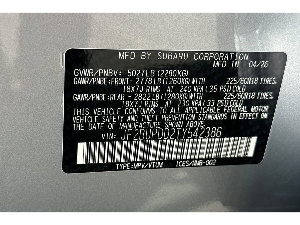 New 2026 Subaru Outback Limited AWD/4WD image 28