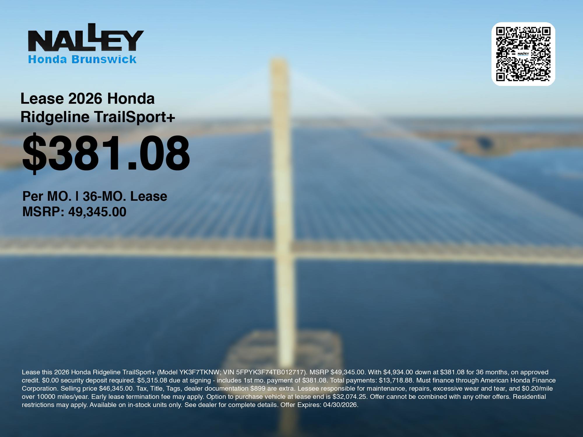 New 2026 Honda Ridgeline TrailSport+ image 3