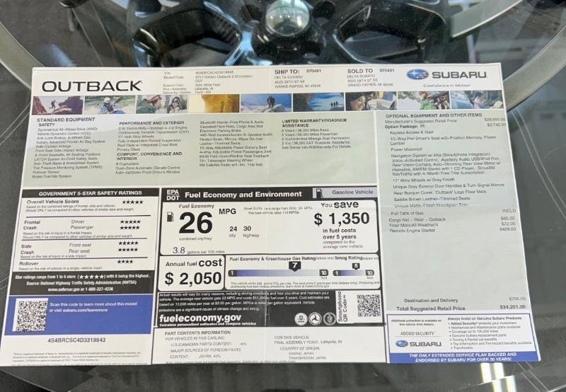 Used 2013 Subaru Outback 2.5i Limited image 8