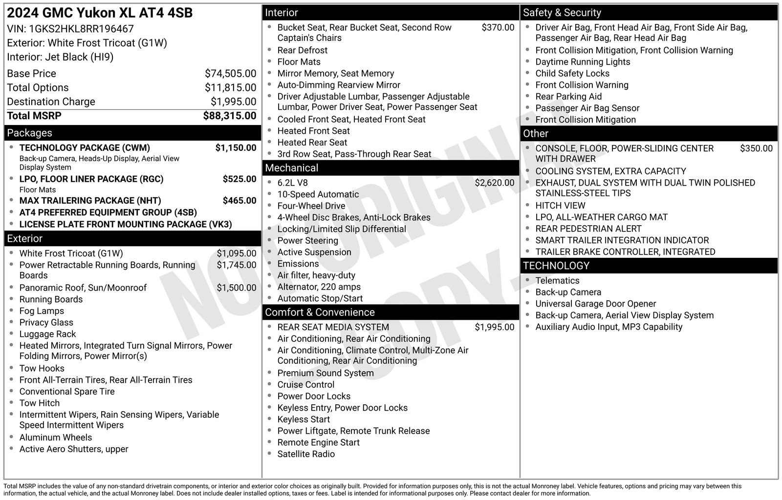 Used 2024 GMC Yukon XL AT4 w/ Technology Package AWD/4WD image 40