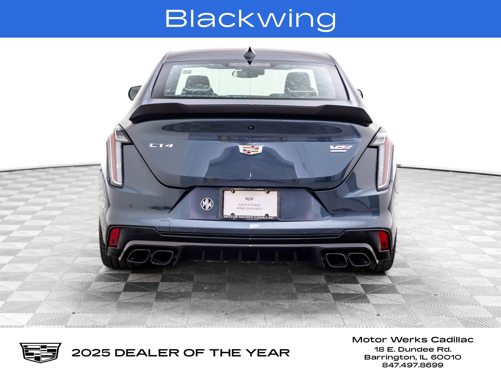 Certified 2025 Cadillac CT4 V Blackwing w/ Carbon Fiber 1 Package image 4