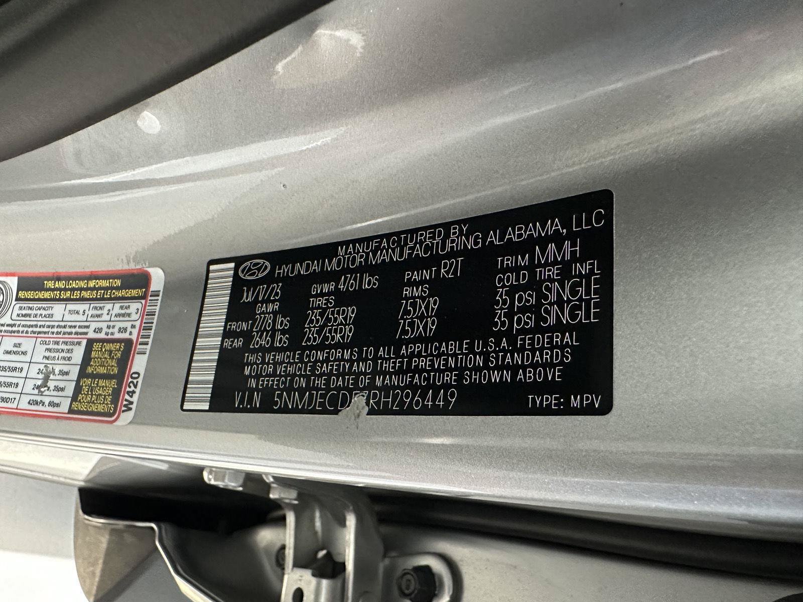Certified 2024 Hyundai Tucson Limited AWD/4WD image 16