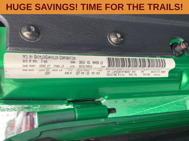 Used 2004 Jeep Wrangler X w/ Wheel Plus Group image 39