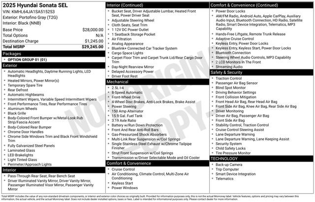 Used 2025 Hyundai Sonata SEL FWD image 5