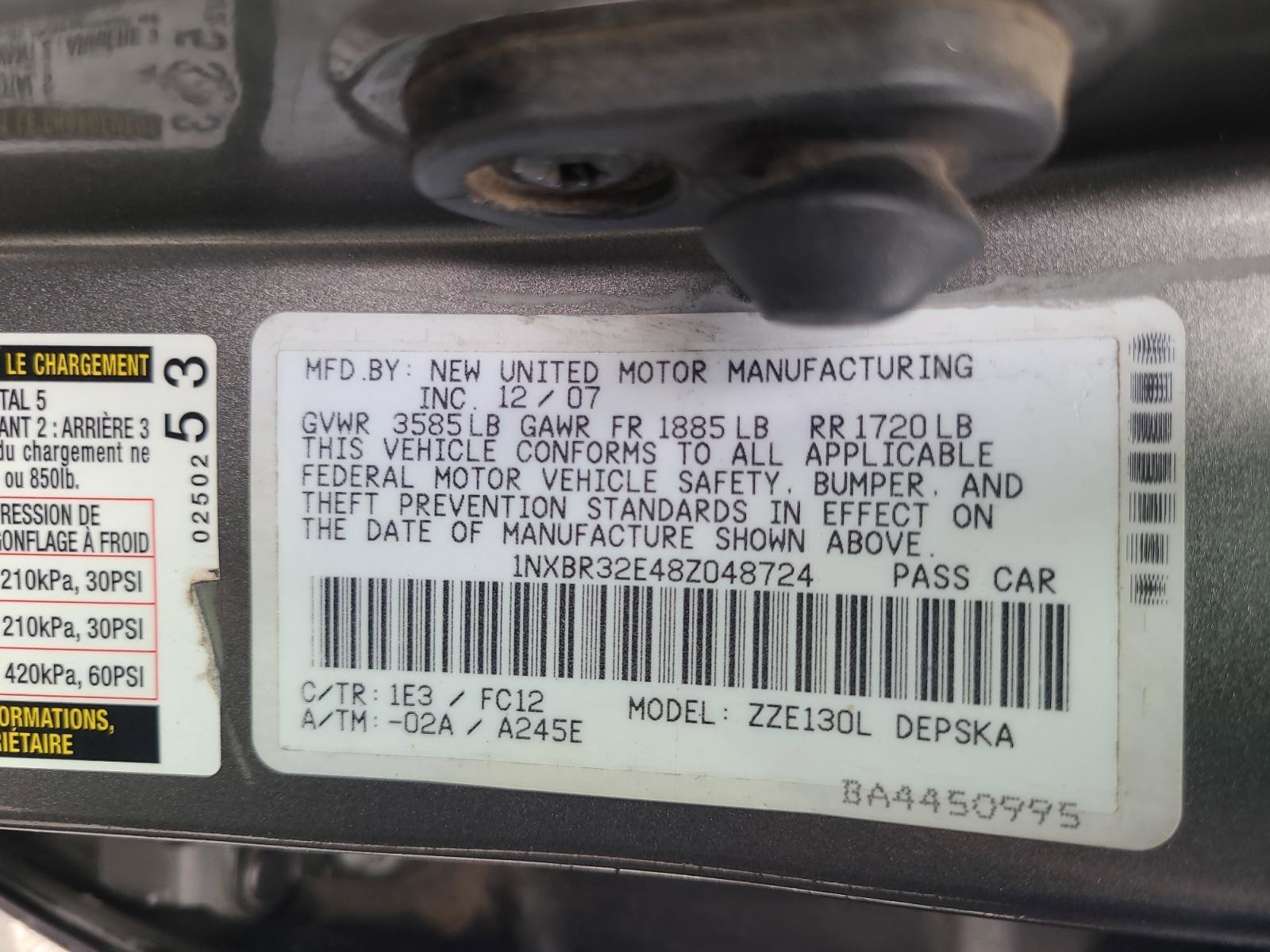 Used 2008 Toyota Corolla CE FWD image 23
