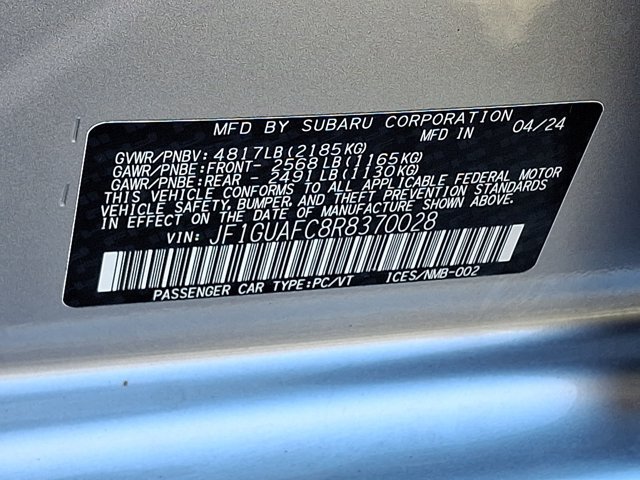 Used 2024 Subaru Impreza 2.0i Sport AWD/4WD image 30