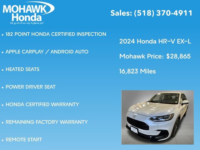 Certified 2024 Honda HR-V EX-L image 16