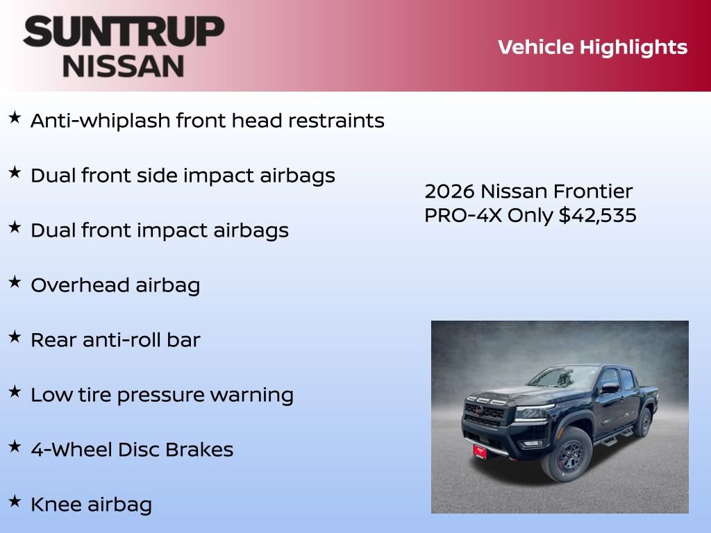 New 2026 Nissan Frontier PRO-4X image 23