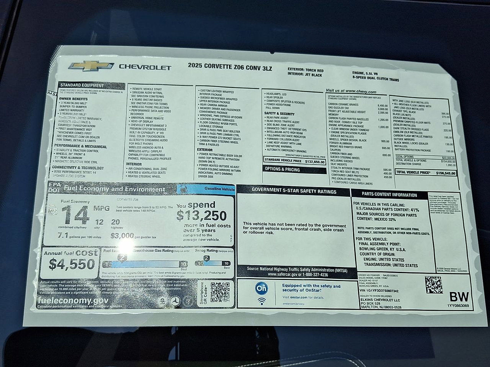 New 2025 Chevrolet Corvette Z06 image 18