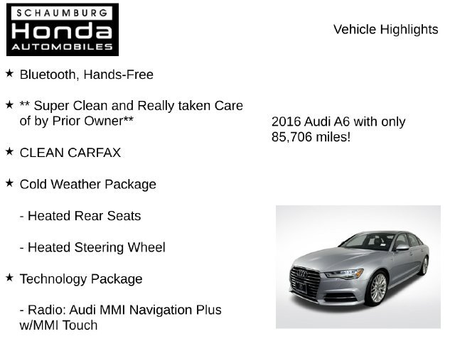 Used 2016 Audi A6 2.0T Premium Plus w/ Premium Plus Package AWD/4WD image 8