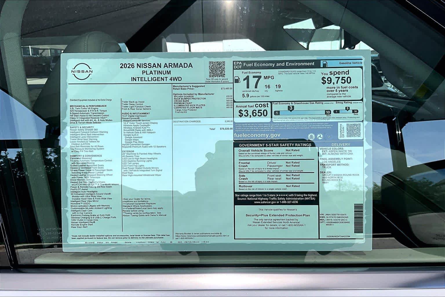 New 2026 Nissan Armada Platinum AWD/4WD image 19