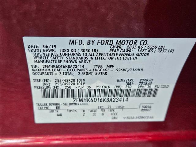 Certified 2019 Ford Flex Limited w/ Equipment Group 303A AWD/4WD image 21