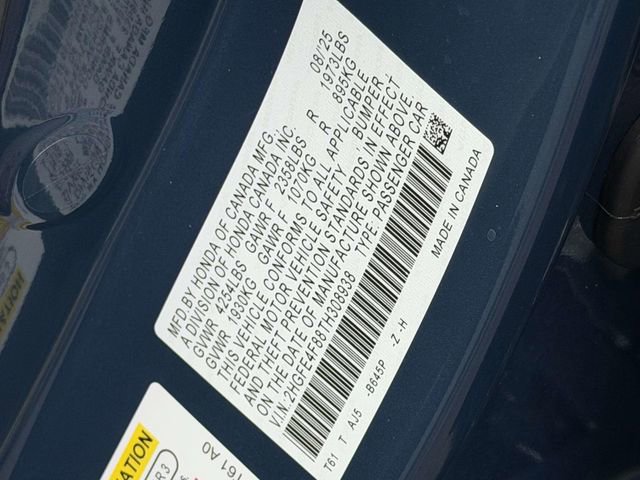 Certified 2026 Honda Civic Sport Touring image 25