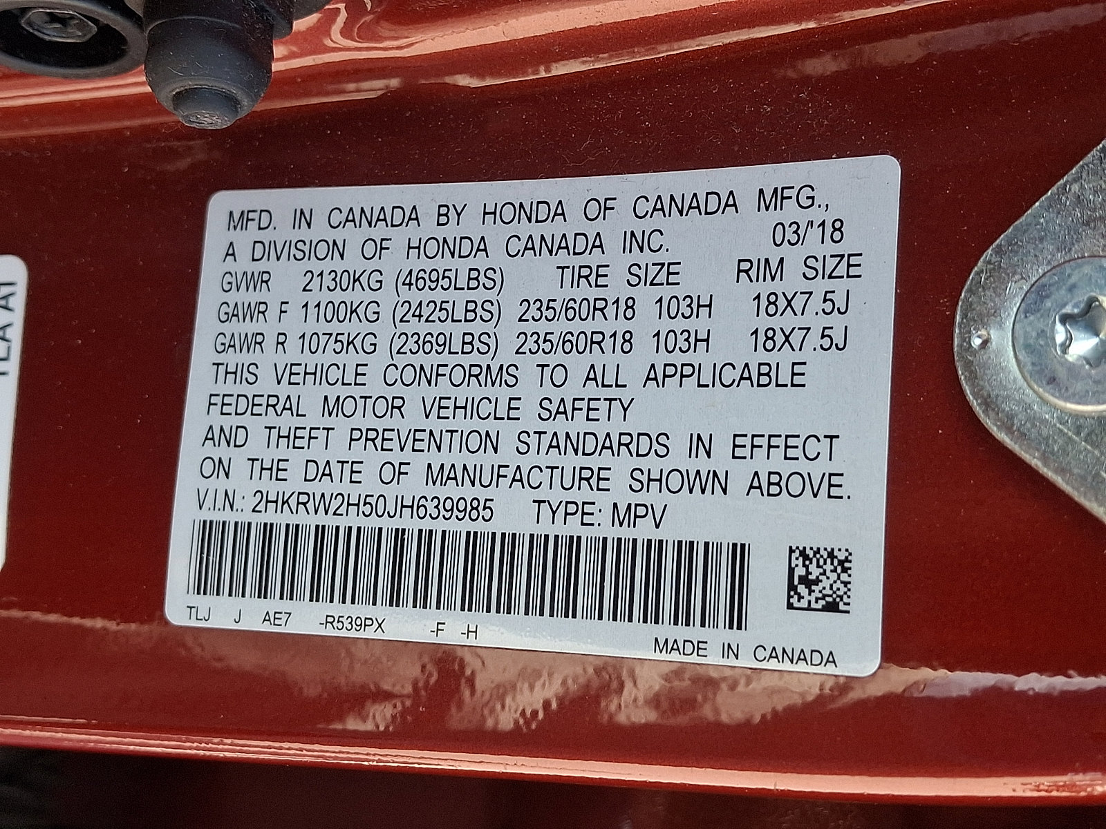 Used 2018 Honda CR-V EX image 27