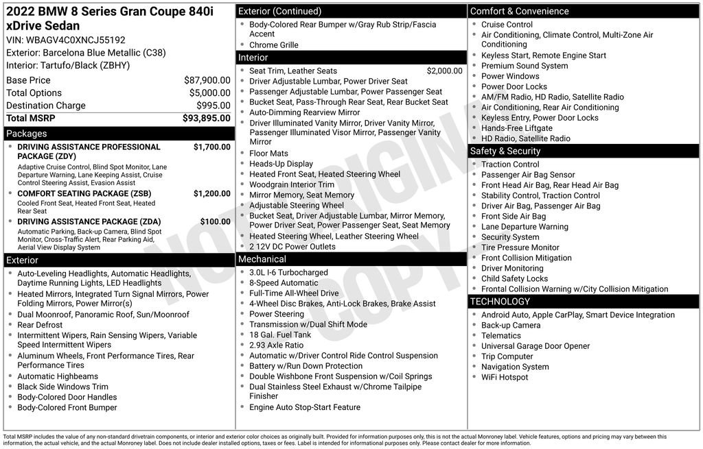 Used 2022 BMW 840i Gran Coupe xDrive image 3