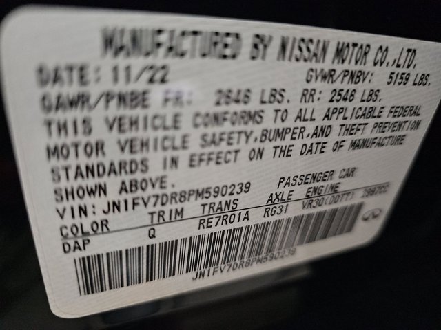 Used 2023 INFINITI Q50 Red Sport 400 w/ Black Opal Edition image 24