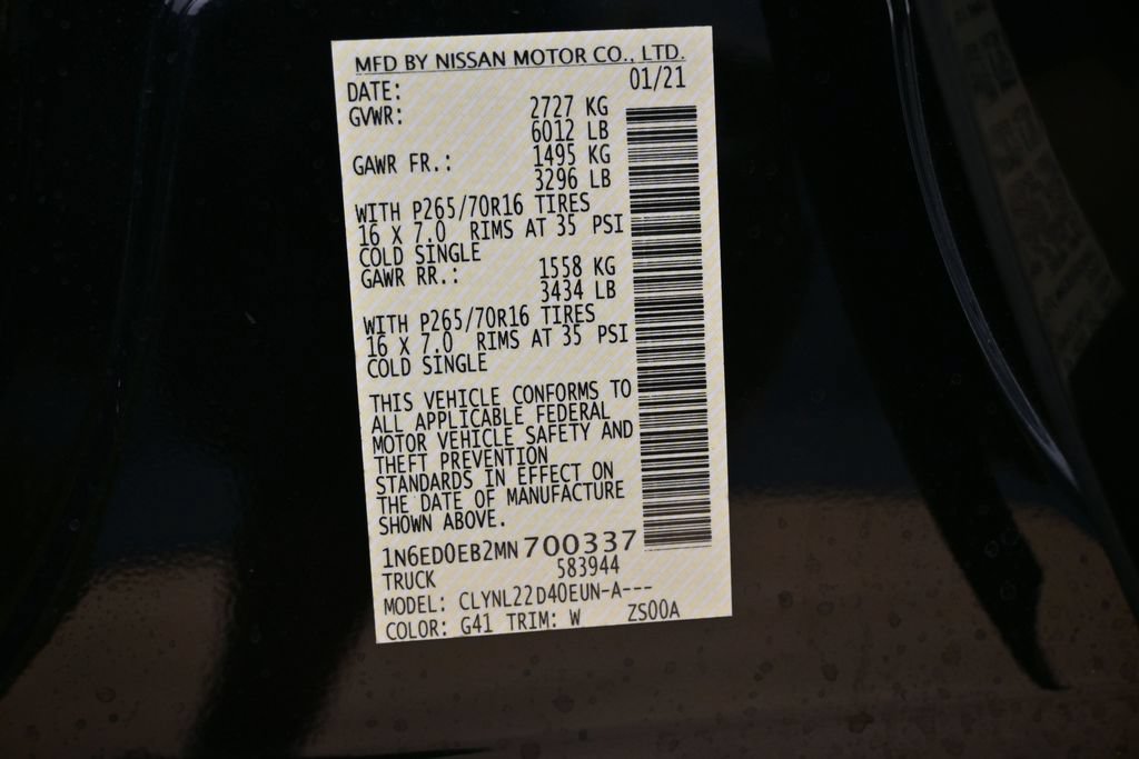 Used 2021 Nissan Frontier SV AWD/4WD image 36
