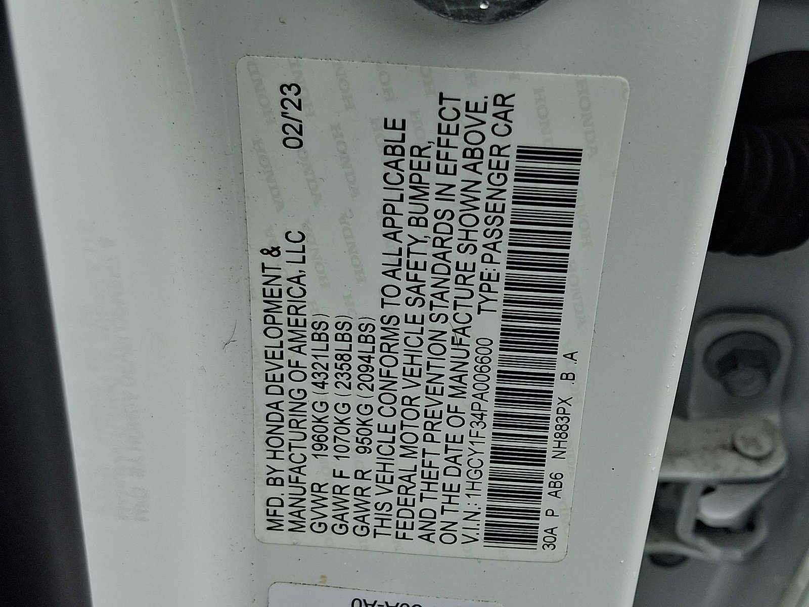 Certified 2023 Honda Accord EX image 27