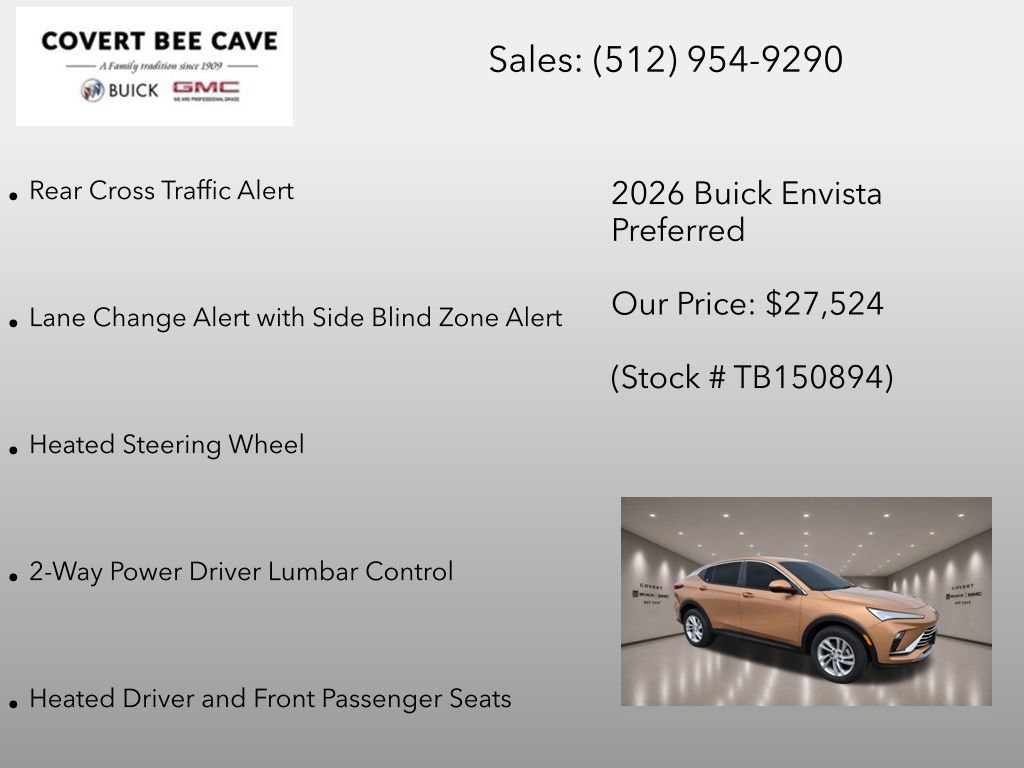 New 2026 Buick Envista Sport Touring w/ Convenience I Package FWD image 18