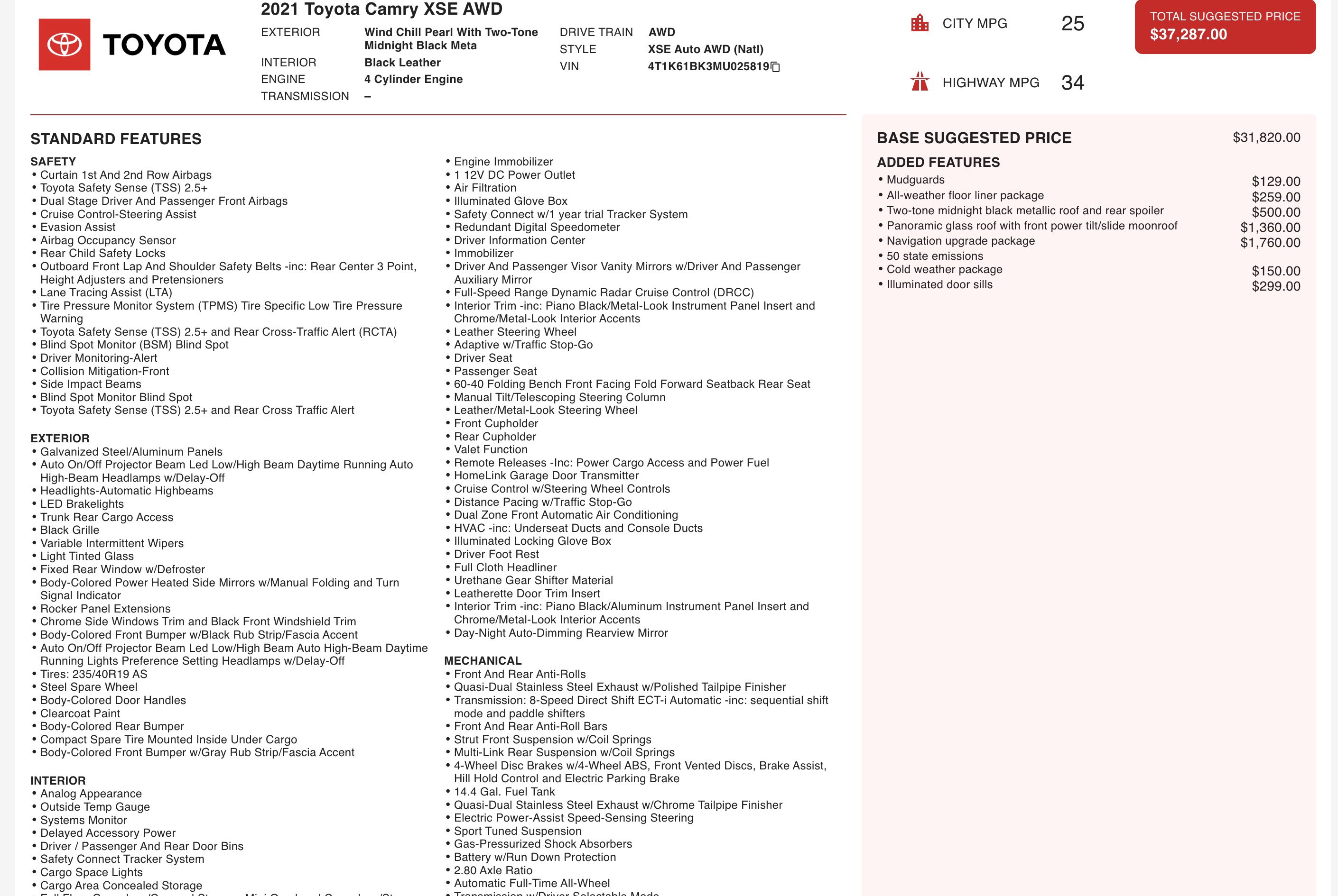 Used 2021 Toyota Camry XSE image 5