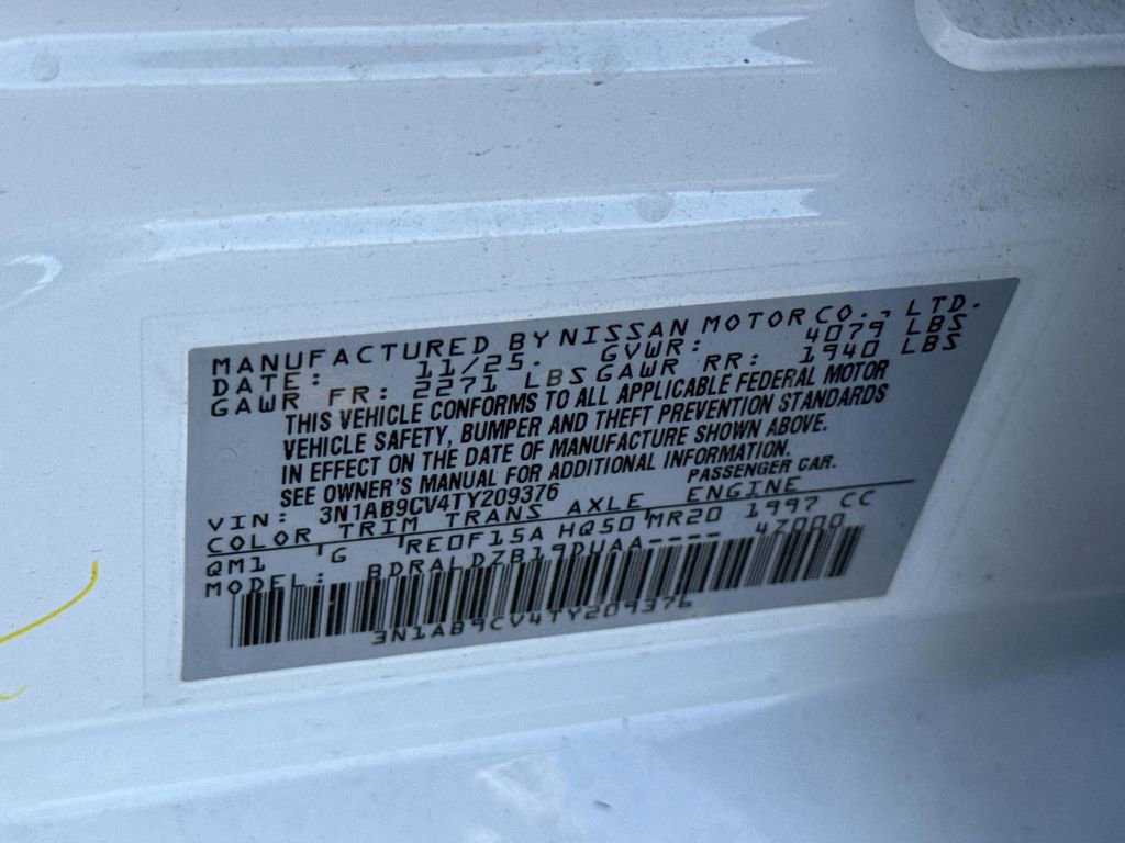 New 2026 Nissan Sentra SV w/ Floor Mat Package image 38