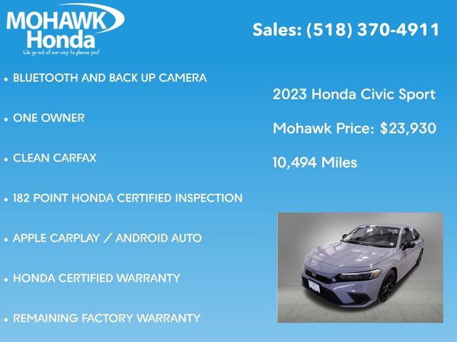 Certified 2023 Honda Civic Sport image 8