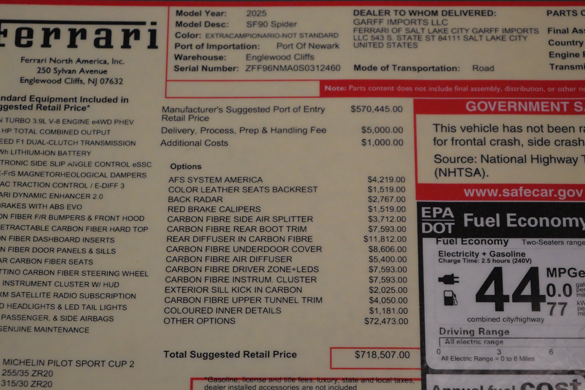 Used 2025 Ferrari SF90 Spider AWD/4WD image 25