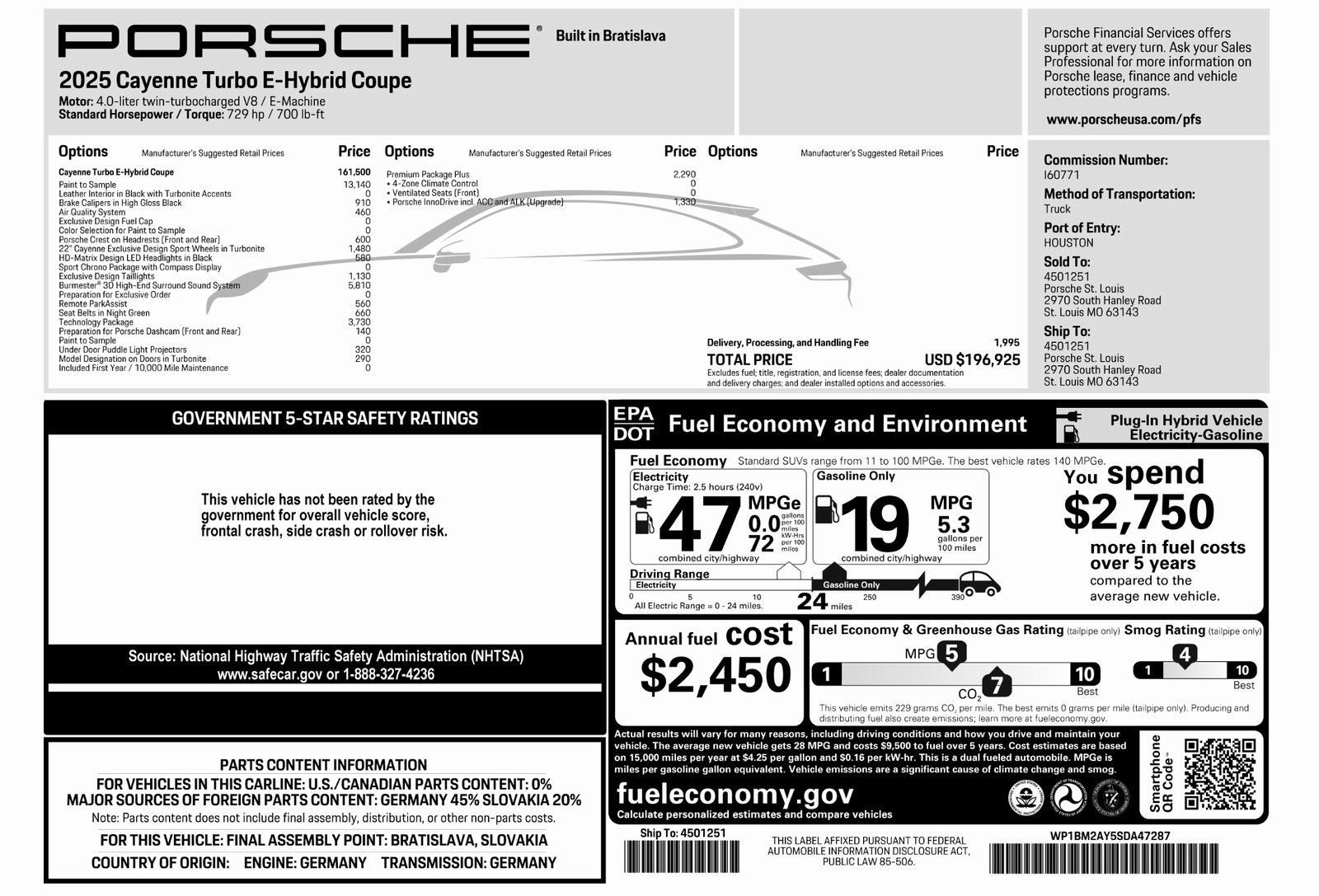 Used 2025 Porsche Cayenne Turbo AWD/4WD image 60