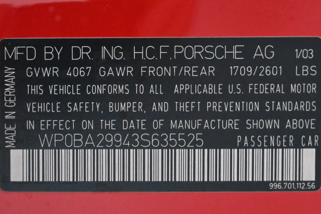 Used 2003 Porsche 911 Targa RWD image 88