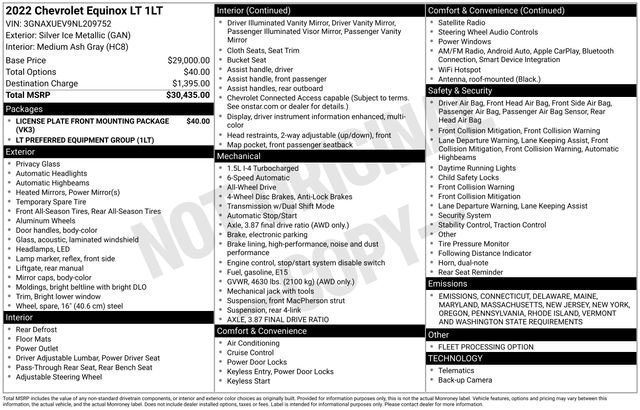Used 2022 Chevrolet Equinox LT image 6