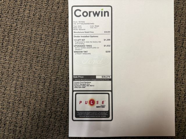 New 2025 Ford Maverick XLT w/ XLT Luxury Package image 2