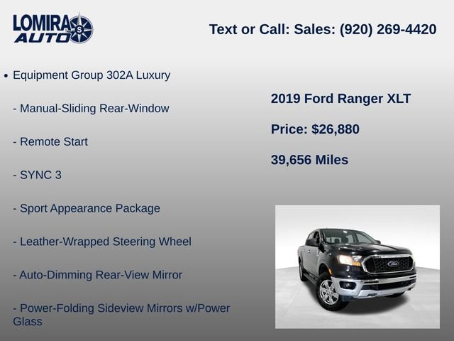 Used 2019 Ford Ranger XLT w/ Equipment Group 302A Luxury AWD/4WD image 8