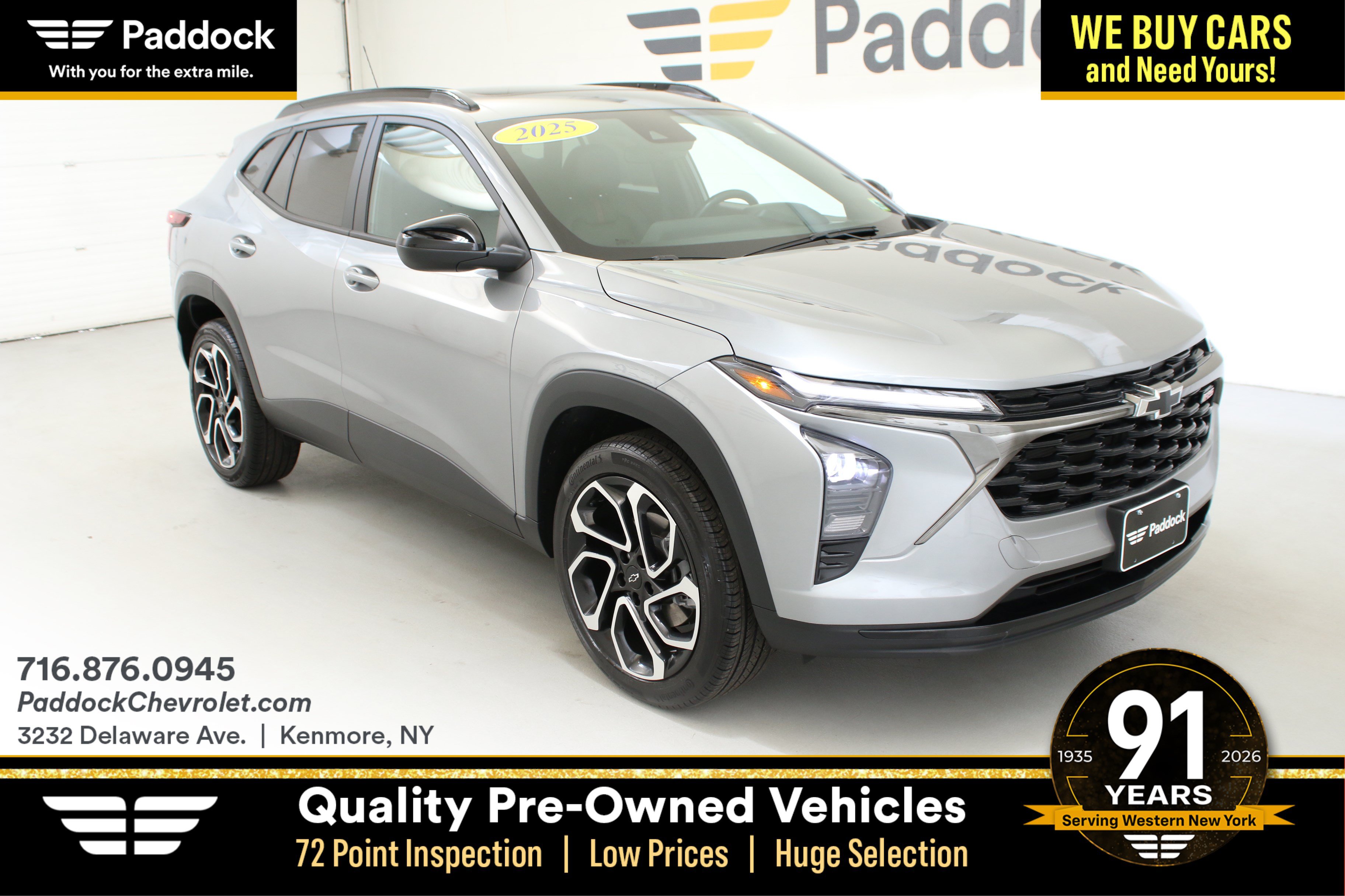 Used 2024 Chevrolet Trax RS w/ Sunroof Package FWD image 1