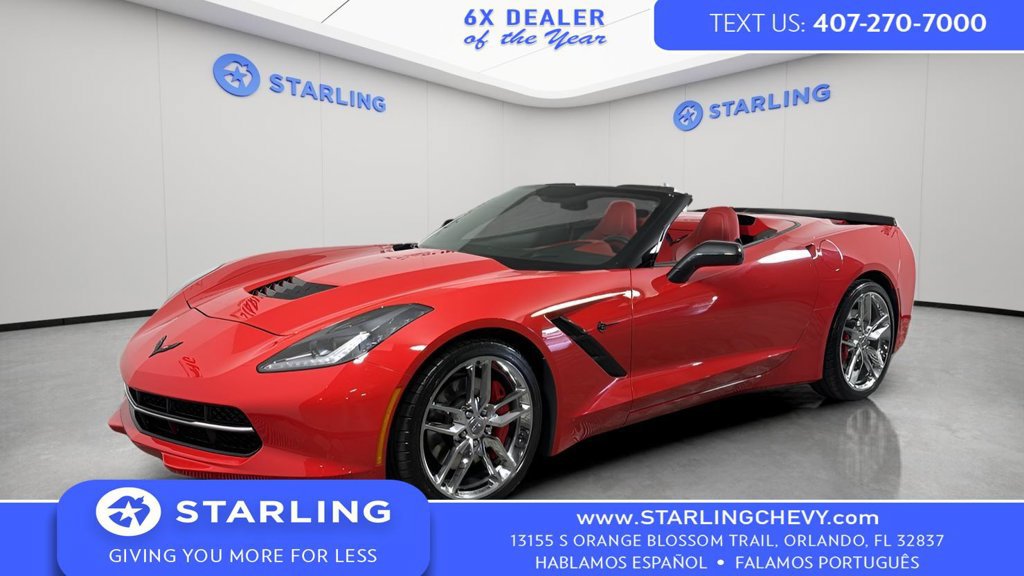 Used 2015 Chevrolet Corvette Stingray Convertible w/ 3LT Preferred Equipment Group RWD image 1