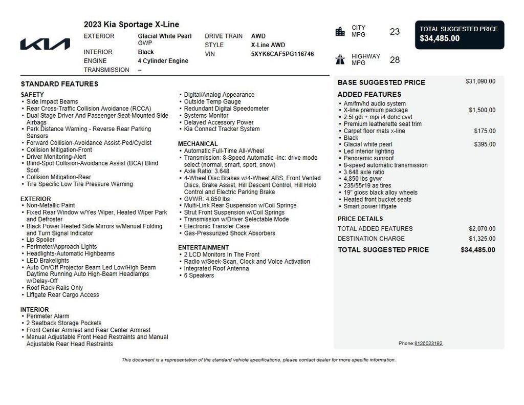 Used 2023 Kia Sportage X-Line w/ X-Line Premium Package image 39