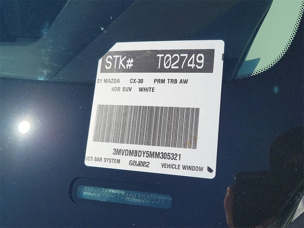 Certified 2021 MAZDA CX-30 2.5 Turbo w/ Premium Package image 30