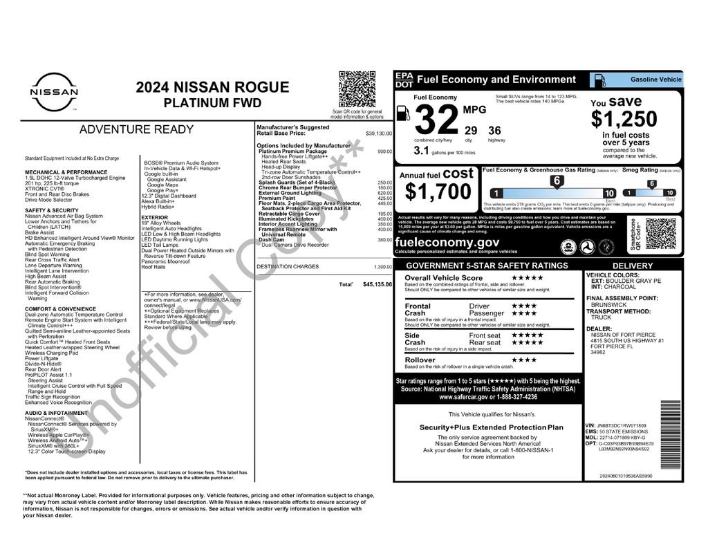 Certified 2024 Nissan Rogue Platinum w/ Platinum Premium Package image 13