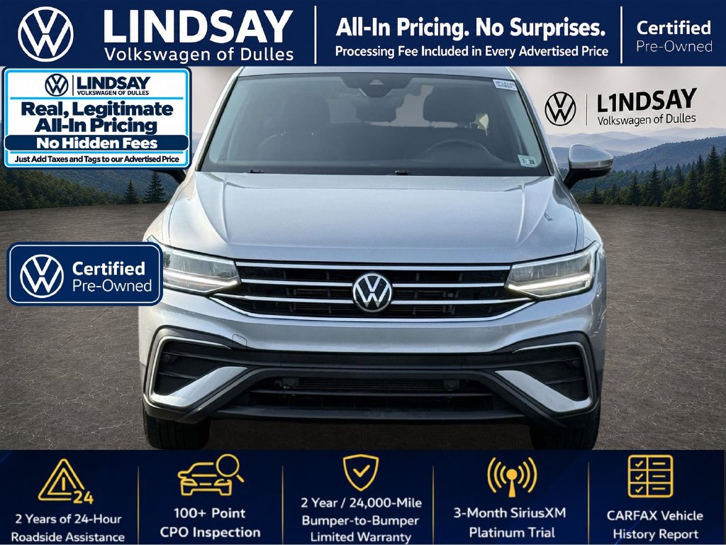 Certified 2023 Volkswagen Tiguan SE w/ Panoramic Sunroof Package AWD/4WD image 3