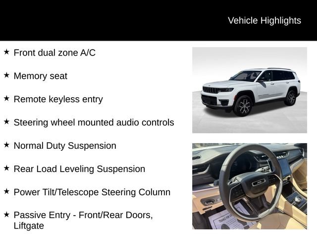 Used 2024 Jeep Grand Cherokee L Limited w/ Luxury Tech Group II AWD/4WD image 15