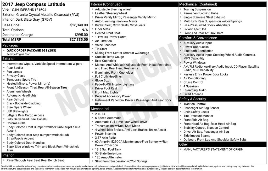 Used 2017 Jeep Compass Latitude image 25