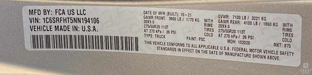 Used 2022 RAM 1500 Limited AWD/4WD image 31