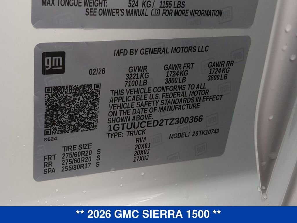 New 2026 GMC Sierra 1500 Elevation AWD/4WD image 27