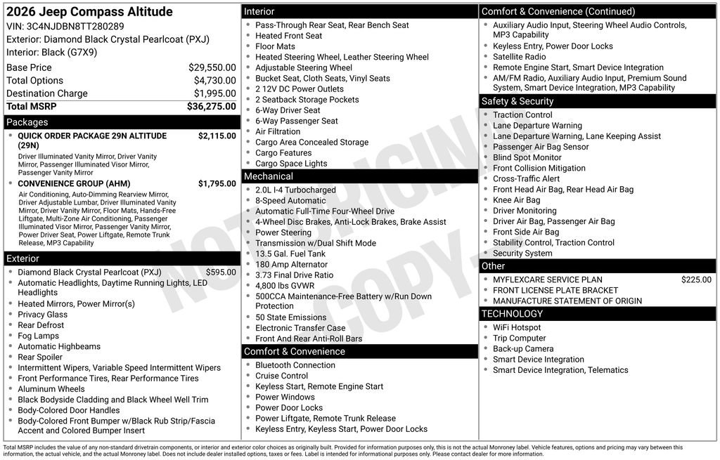 New 2026 Jeep Compass Latitude AWD/4WD image 6