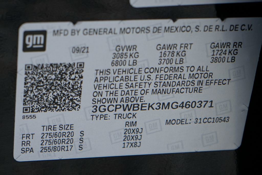 Used 2021 Chevrolet Silverado 1500 Custom w/ LPO, Blackout Package RWD image 46