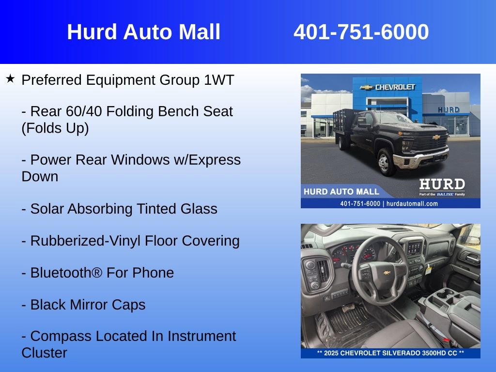 New 2025 Chevrolet Silverado 3500 W/T w/ WT Convenience Package image 6