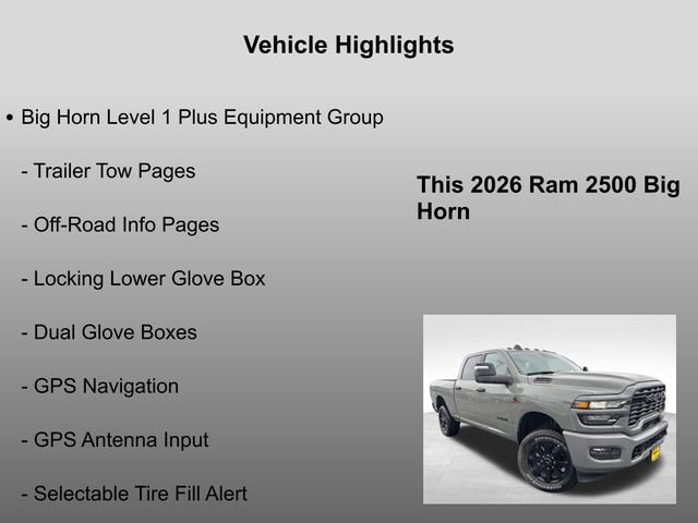 New 2026 RAM 2500 Big Horn image 10