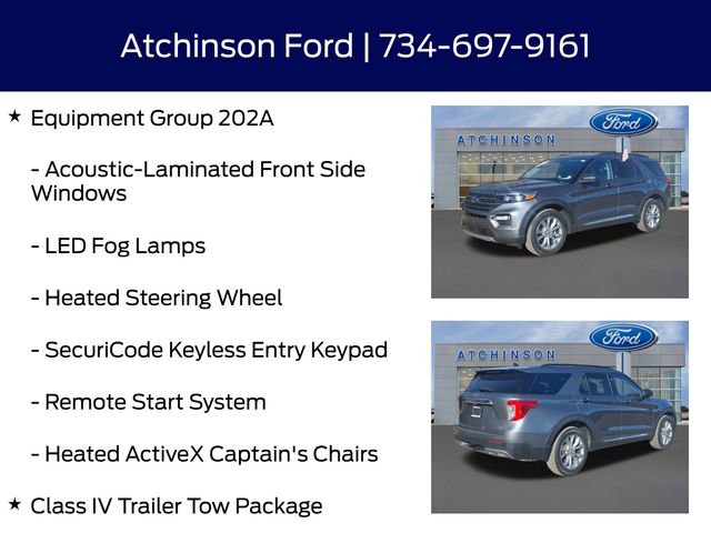Certified 2023 Ford Explorer XLT w/ Equipment Group 202A image 12