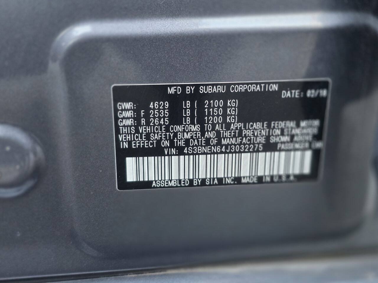 Used 2018 Subaru Legacy 3.6R Limited AWD/4WD image 60