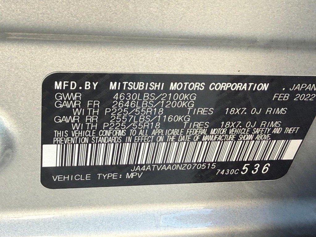 Used 2022 Mitsubishi Eclipse Cross LE AWD/4WD image 24